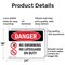 Signmission No Swimming No Lifeguard On Duty, 24 in W x Rectangle, Aluminum OS-2PACK-DS-A-1824-L-1711 - alternate 8